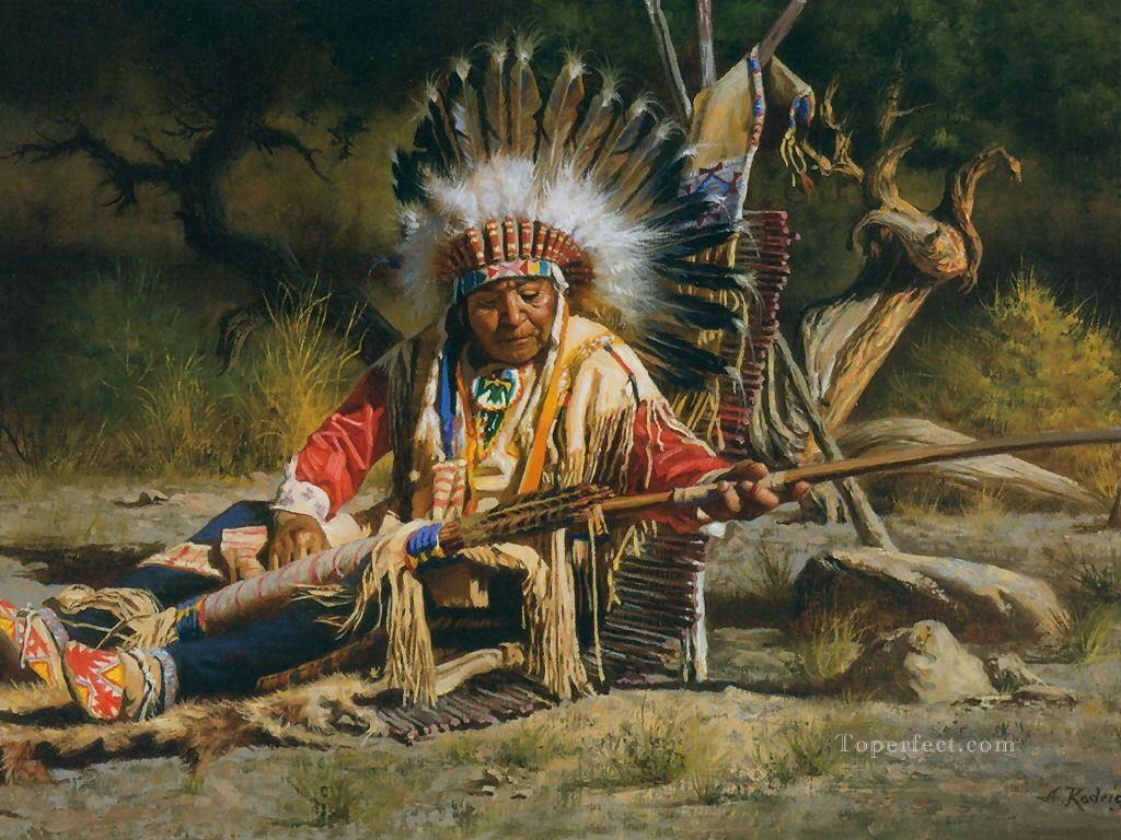 Ureinwohner Amerikas Indianer 65 Ölgemälde